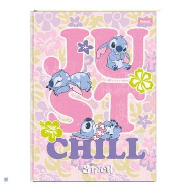 Imagem de Caderno Colegial Brochura Stitch Just Chill 160 Folhas - Foroni