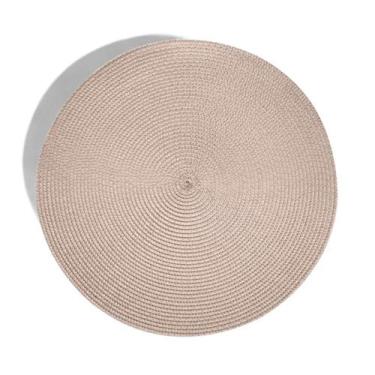Imagem de Americano redondo Fresno Espiral de poliéster 38 cm areia - Lyor Desig