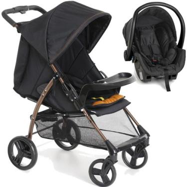 Imagem de Carrinho de Bebe Bebe Cocoon Preto Galzerano San Remo Preto Cobre