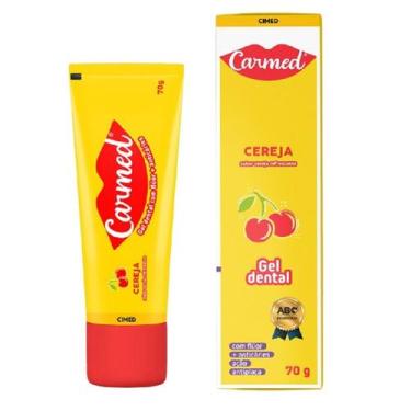 Imagem de Gel Dental Carmed Cereja Anticárie com Flúor 70g - Cimed