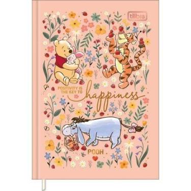 Imagem de Caderneta costurada petit pooh 96 folhas tilibra