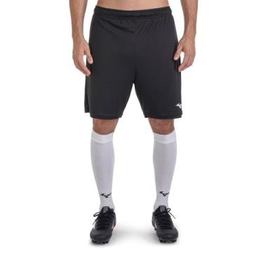 Imagem de Calção de Futebol Mizuno Basic Masculino, P, Preto