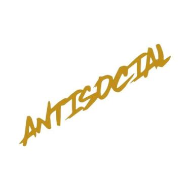 Imagem de Adesivo De Vinil Criativo Antisocial Para Para-brisa De Motocicleta, V