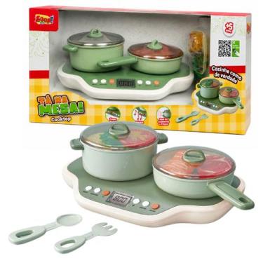 Imagem de Brinquedo Cozinha Infantil Divertida c/ Acessórios Som e Luz - Zoop To