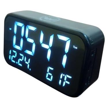 Imagem de Relógio Despertador Digital C/ Bluetooth Alarme Ajustável - Dexin