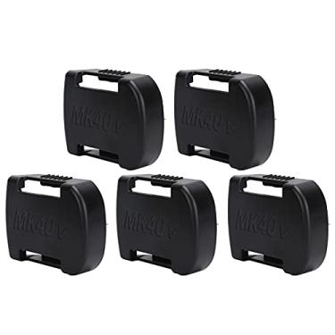 Imagem de Dpofirs Pacote com 5 suportes de bateria para 40 V, suporte de armazenamento de bateria de lítio na prateleira clipe de cinto, caixa com suporte de bateria para prateleiras em