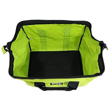 Imagem de Ryobi Green Wide Mouth Collapsible Genuine OEM Contractor’s Bag w/ Full Top Single Zipper Action and Cross X Stitching