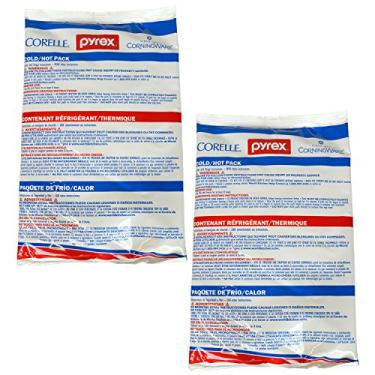 Imagem de Pyrex Portátil Pacote Grande Quente/Frio para freezer ou micro-ondas, Red, White, Blue, 2
