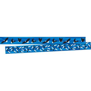 Imagem de BARKER CREEK Borda dupla face, águias carecas, mar e céu, para quadros de avisos, áreas de recepção, salões, salas de descanso, escritório, escola, decoração de aprendizagem doméstica, 7,6 cm x 35'