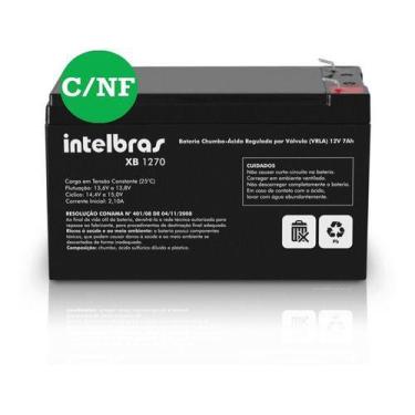 Imagem de Bateria Selada Intelbras Xb 1270 Nobreak Alarme Cerca 12V-7A