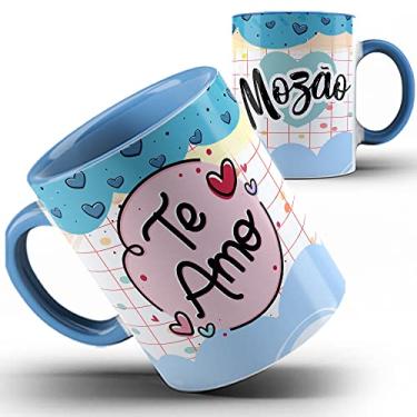 Imagem de Caneca azul xícara Te amo mozão