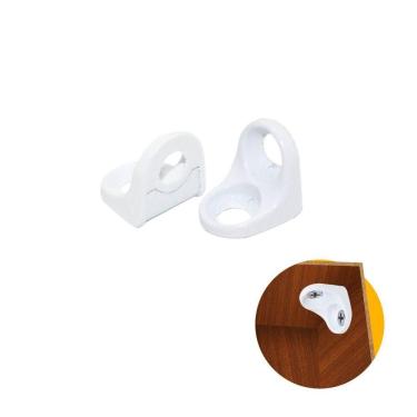 Imagem de Cantoneira Suporte Cadeirinha 14 x 14 Maciça Branca - Pacote com 100