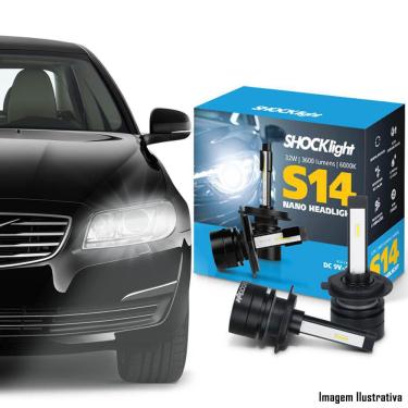 Imagem de Kit Super LED NANO 6000K H7 S14 Shock Light 3600 Lumens