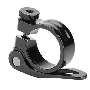 Imagem de Bra?adeira de assento de bicicleta,CX-18 Libera??o r¨¢pida de bicicleta de estrada liga de alum¨ªnio Espig?o de selim Bra?adeira de selim de montanha Pe?as de bicicleta de montanha 31,8 mm(Black),