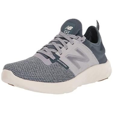 Imagem de New Balance Tênis feminino Fresh Foam Sport V2, Cinza sussurro/cinza oceano profundo, 35