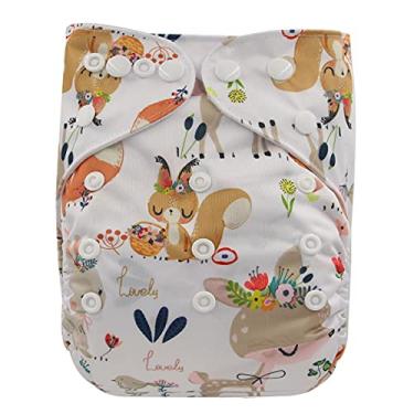 Imagem de Fralda de Bolso para Bebês Reutilizável Lavável 3,6 kg a 16,3 kg (Filhos Veados)
