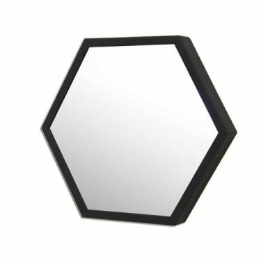 Imagem de Espelhos Hexagonal Com Moldura 45 X 37 Cm - Decorefácil
