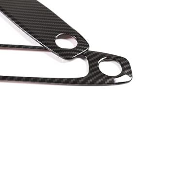 Imagem de FINMOKAL 2 Peças Lâmpada De Leitura De Teto De Carro Moldura Tampa Guarnição Adequada Para Tesla Modelo 3 2017-2021 Preto, Fibra De Carbono