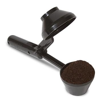 Imagem de Perfect Pod Colher de café EZ-Scoop e funil para cápsulas de café recarregáveis de xícara K reutilizáveis, capacidade para 2 colheres de sopa