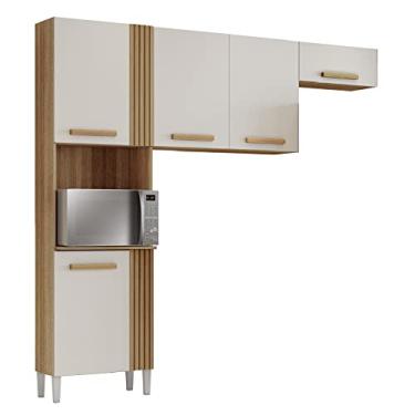 Imagem de Armário de Cozinha Compacta 3 Peças 5 Portas Luísa Ripado,Off White
