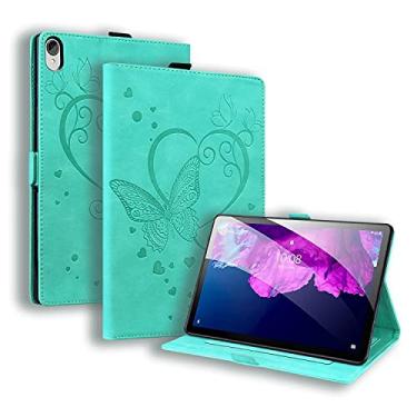 Imagem de YUNCHAO Caixa de telefone Para Lenovo Tab P11 TB-J606F Love Butterfly PadriveLy Padrive Horizontal Flip Leather Case com suporte capa para celular