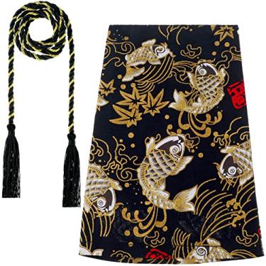 Imagem de Frienda Katana Capa para câmbio de carro JDM elementos antigos japoneses de antiguidade Koi Fish Shift Boot Cover Car Boots Shifter Boot Cover Automotive Shift Knob with Rope for Car Truck Shift Shift Shift Knob