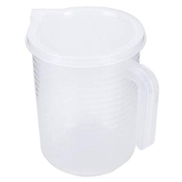 Imagem de Copo de medi??o de pl¨¢stico,copos de medi??o de pl¨¢stico transparente de grande capacidade 500ml/1000ml copos de medi??o de pl¨¢stico transparente com tampa acess¨®rios de cozimento de cozinha(500,