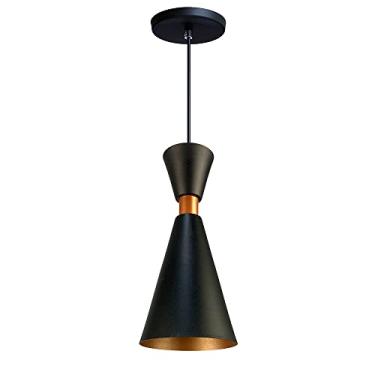 Imagem de Pendente Lustre Luminária Mini Pequim Preto 24cm