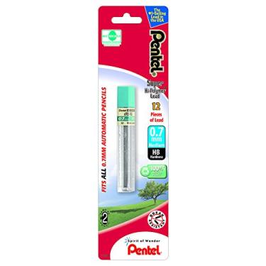 Imagem de Pentel Grafite de lápis automático de alto polímero (PENL50BPHBK6), preto, 0,7 mm