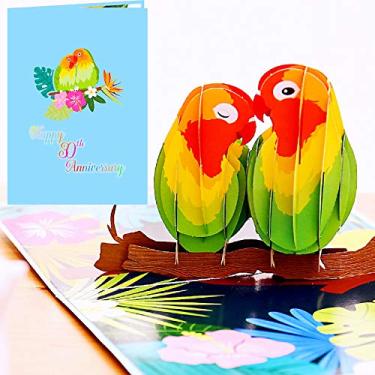 Imagem de Liif Cartão Pop Up 3D de aniversário de amor 30 anos de casamento, cartão de feliz aniversário de 30 anos - para marido, esposa, pais, casal, avós | com mensagem de nota e envelope | Tamanho 17,8 x 12,7 cm