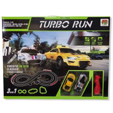 Imagem de Autorama Turbo Run Circuito 3 Em 1 Luz 2 Carros 280Cm