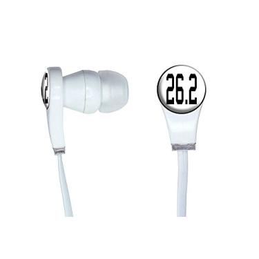 Imagem de Graphics and More 26.2 marathon - Running jogging Novelty Fones de ouvido intra-auriculares - Embalagem não varejo - Branco