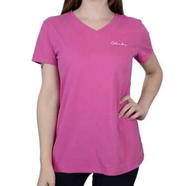 Imagem de Camiseta Feminina Columbia Scripted Brand Rosa - 321013