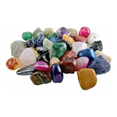 Imagem de Pacote de Cristais e Pedras Naturais Brasileiras Mistas Roladas - 1kg - Para Energização, Decoração, Meditação e Coleção, Ideal para Equilíbrio Energético, Bem-Estar e Harmonização de Ambientes