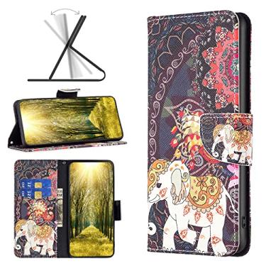 Imagem de Capas de telefone estampadas de luxo Samsung Galaxy A14 5G capa de couro bonito slots para cartão de visita clipe de carteira à prova de choque capa de telefone Samsung A14 5G capas (2, Samsung A14 5G)