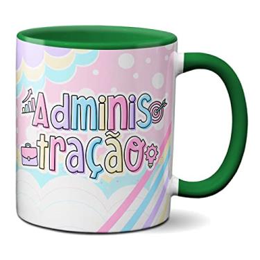 Imagem de Caneca Administração Criativa Fofa Administradora Profissão (Verde)
