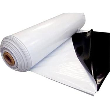 Imagem de CARGA PESADA LONAS TARP Preta e Branca 200 Micras Silagem 6m x 40m / 40m x 6m