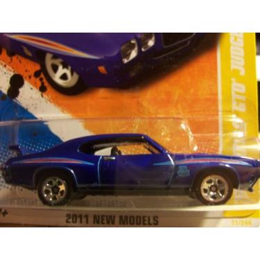 Imagem de Hot Wheels 2011 '' '70 Pontiac GTO Juiz HW Estreia '11 -11 de 50 - 11/244 Deep Blue com decalque 'The Judge' no painel frontal. Tem spoiler na tampa do porta-malas