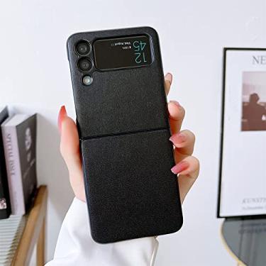 Imagem de Capa de telefone de cor sólida de luxo para Samsung Galaxy Z Flip 3 4 5G Zflip3 Zflip4 Z Flip3 Flip4 Capa à prova de choque, C, para Z Flip 4