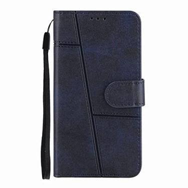 Imagem de Capa para Samsung Galaxy S22 S20 S21 FE Plus Ultra A22 A13 A12 A32 A33 A52 A52S A53 A73 5G 4G Carteira Slot para Cartão Capa de Couro, Azul Royal, Para S20 Plus