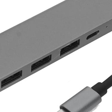 Imagem de Hub USB C, 5 Em 1 USB C Docking Station Com 4K HDMI, USB3.0, 2 USB2.0, 87W PD, SD e TF Reader, Adaptador USB C Portátil para Impressora de Teclado e Mouse
