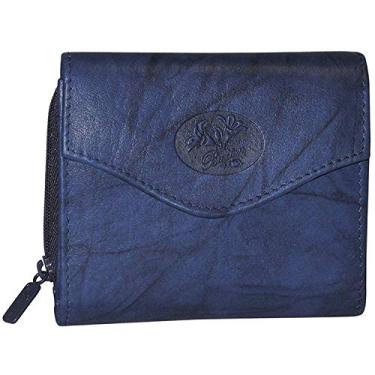 Imagem de Carteira francesa Buxton Heiress com zíper, Azul marino, One Size
