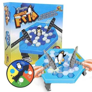 Jogo Pinguim Equilibrista Balança Pinguim Blocos de Gelo