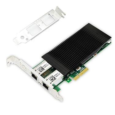 Imagem de Adaptador de rede convergente Ethernet Gigabit Ethernet (NIC), duas portas RJ45, PCI Express 2.0 X4, Igual ao E1G42ET