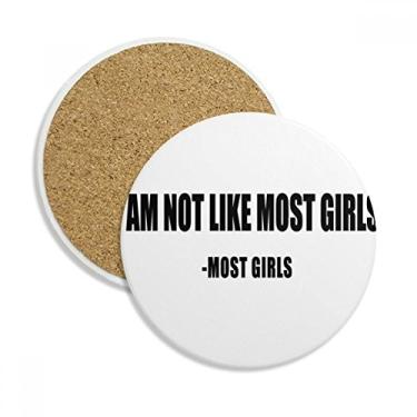 Imagem de Caneca com citação Joke Most Girls Said Coaster Cup Caneca de mesa Proteção Absorvente Pedra