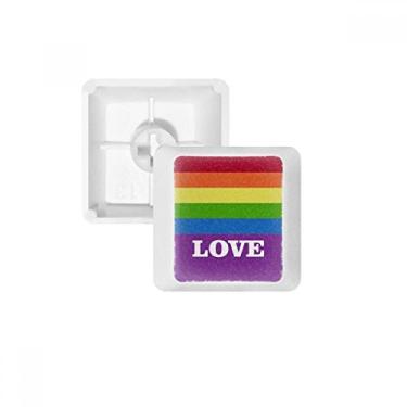 Imagem de Kit de atualização de teclado mecânico PBT Rainbow Homo Keycap da Love LGBT
