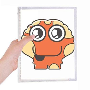 Imagem de Caderno Alien Laranja Universo e Alienígena Diário Folhas Soltas Recarregável Diário Papelaria