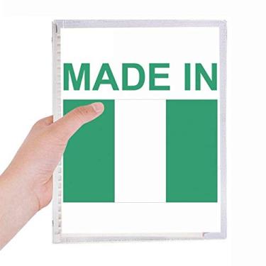 Imagem de Caderno Made In Nigeria Country Love Folhas Soltas Diário Recarregável Diário Papelaria