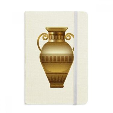 Imagem de Caderno com estampa abstrata decorativa do Egito Antigo Oficial de Tecido Rígido Diário Clássico