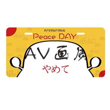 Imagem de DIYthinker Palavras chinesas mostram que pixel não é bom placa de carro decoração dia da paz